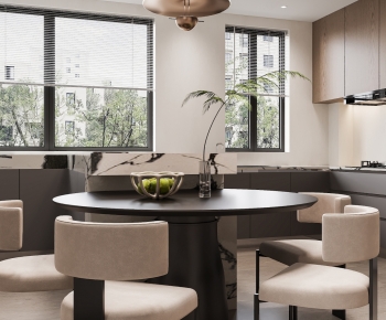 Modern Dining Table And Chairs-ID:472420939