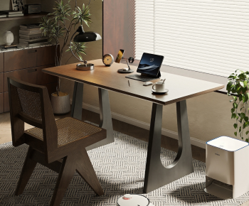 Modern Computer Desk And Chair-ID:186422111