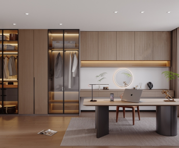 Modern Clothes Storage Area-ID:956860075