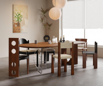 Modern Dining Table And Chairs-ID:957055097