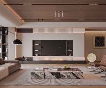 Modern A Living Room-ID:610640077