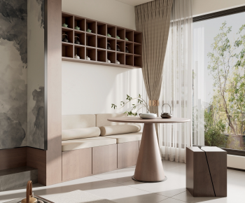 New Chinese Style Leisure Balcony-ID:942532068