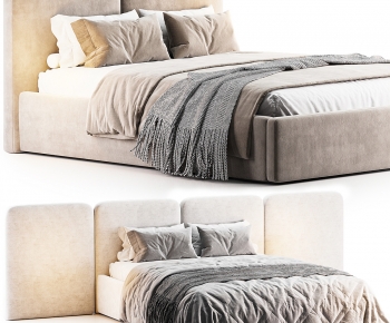 Modern Double Bed-ID:694278964