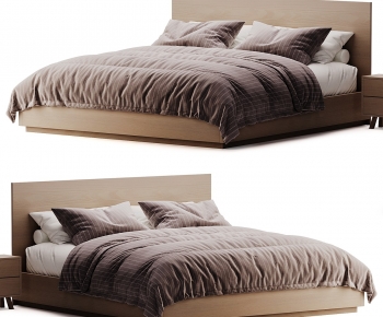 Modern Double Bed-ID:124888905