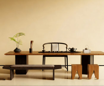 New Chinese Style Tea Tables And Chairs-ID:348187928