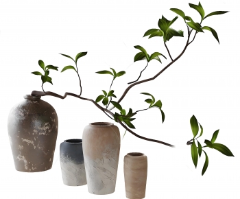 Wabi-sabi Style Clay Pot-ID:253146899