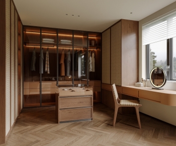 Modern Clothes Storage Area-ID:469687947