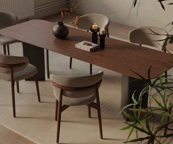 Modern Dining Table And Chairs-ID:630456926