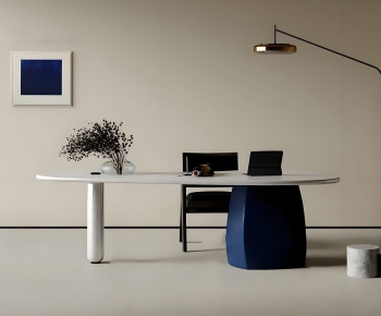 Modern Computer Desk And Chair-ID:889400017