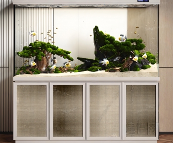 Wabi-sabi Style Fish Tank-ID:295754911