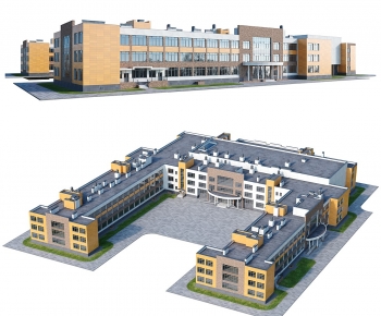 Modern School Building-ID:716291908