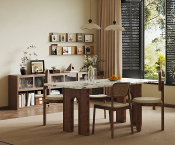 French Style Dining Table And Chairs-ID:989353904