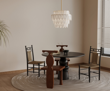 French Style Dining Table And Chairs-ID:630018007