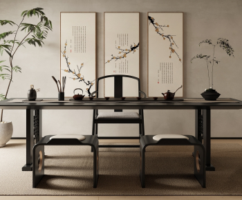 New Chinese Style Tea Tables And Chairs-ID:708425053