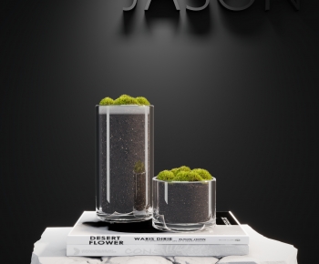 Modern Potted Green Plant-ID:628127107