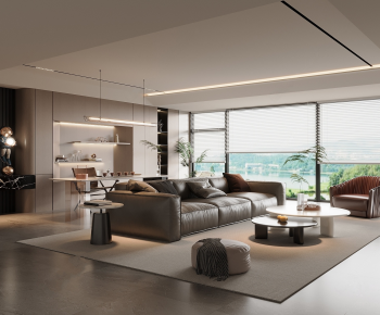 Modern A Living Room-ID:733273989