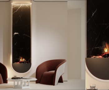 Modern Fireplace-ID:128479008