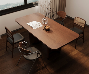 French Style Dining Table And Chairs-ID:711678036