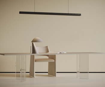 Modern Computer Desk And Chair-ID:625020983