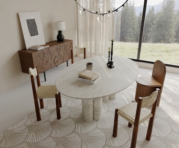 Modern Dining Table And Chairs-ID:374398957