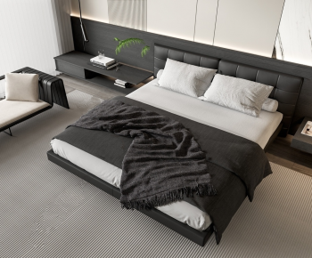 Modern Double Bed-ID:558202031