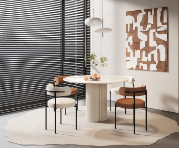 Modern Dining Table And Chairs-ID:412478925