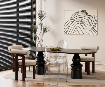 Modern Dining Table And Chairs-ID:909513952