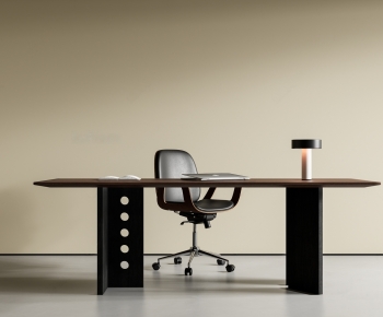 Modern Computer Desk And Chair-ID:975466971
