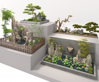 New Chinese Style Plant Landscaping-ID:106840197