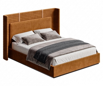 Modern Double Bed-ID:158603918