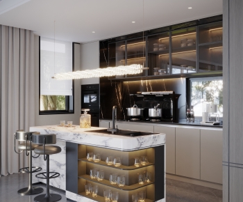 Modern Open Kitchen-ID:225414999