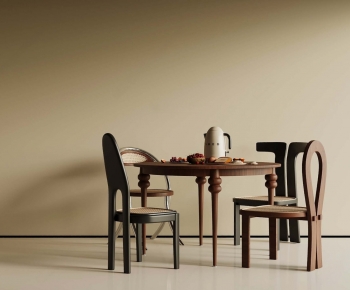 French Style Dining Table And Chairs-ID:830879244