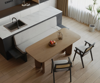 Modern Dining Table And Chairs-ID:437304023