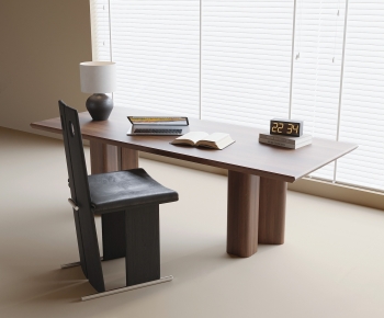 Modern Computer Desk And Chair-ID:360230925