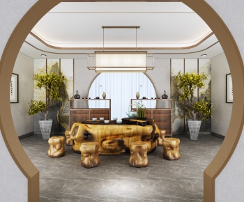 New Chinese Style Tea House-ID:658042916