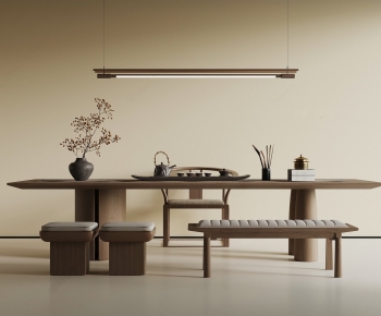 New Chinese Style Tea Tables And Chairs-ID:544842961