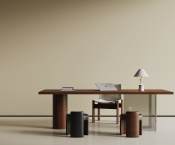 Modern Computer Desk And Chair-ID:415961035