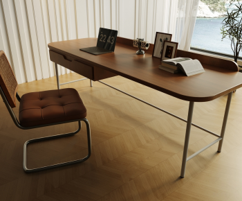 Modern Computer Desk And Chair-ID:640414002