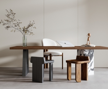 Modern Computer Desk And Chair-ID:151078943