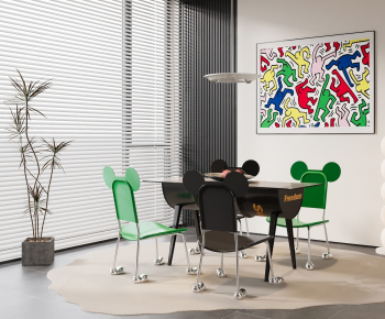 French Style Dining Table And Chairs-ID:766105891