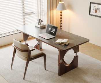 Modern Computer Desk And Chair-ID:524745946