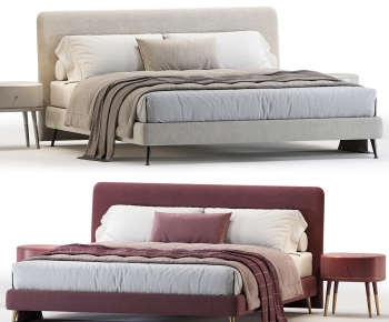 Modern Double Bed-ID:932979681