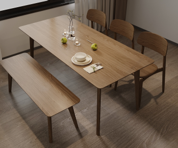 Modern Dining Table And Chairs-ID:764355904