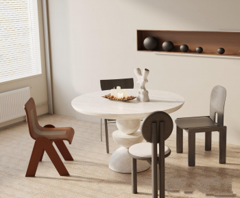 Modern Dining Table And Chairs-ID:440580887