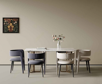Modern Dining Table And Chairs-ID:227977047
