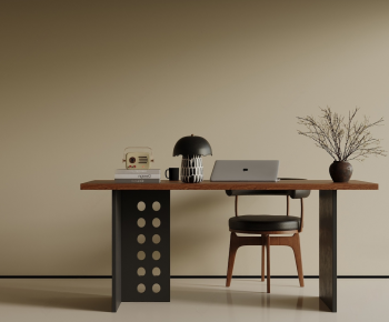 Modern Computer Desk And Chair-ID:216901069