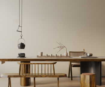 New Chinese Style Tea Tables And Chairs-ID:436153898