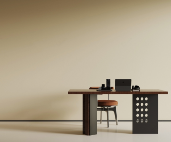 Modern Computer Desk And Chair-ID:824064973