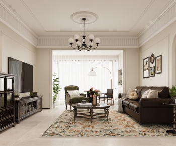 American Style A Living Room-ID:414658073