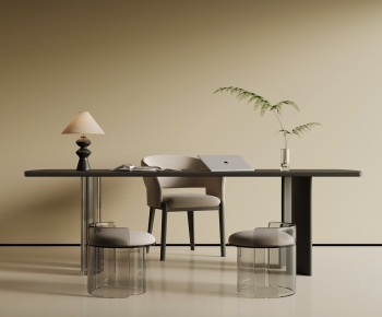 Modern Computer Desk And Chair-ID:282644996